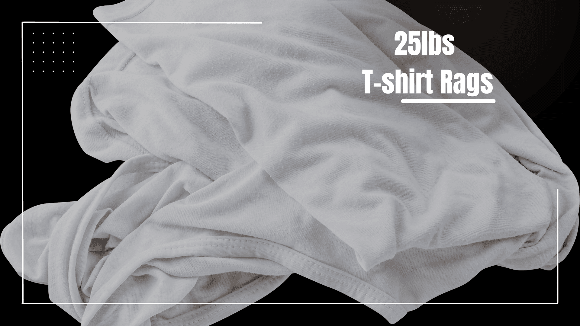 25lb T-Shirt Rags for Heavy-Duty Cleaning