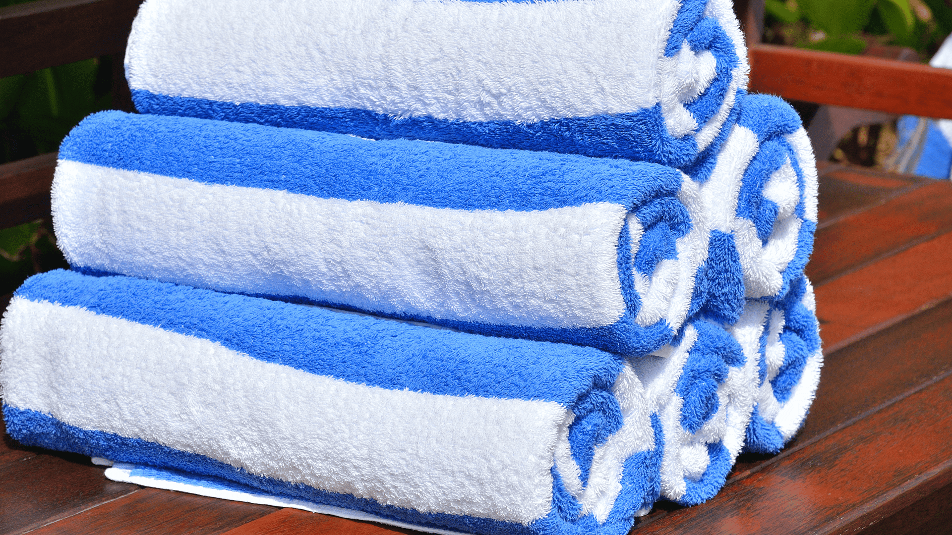 Blue Stripe Towels: Traditional Hospitality Style