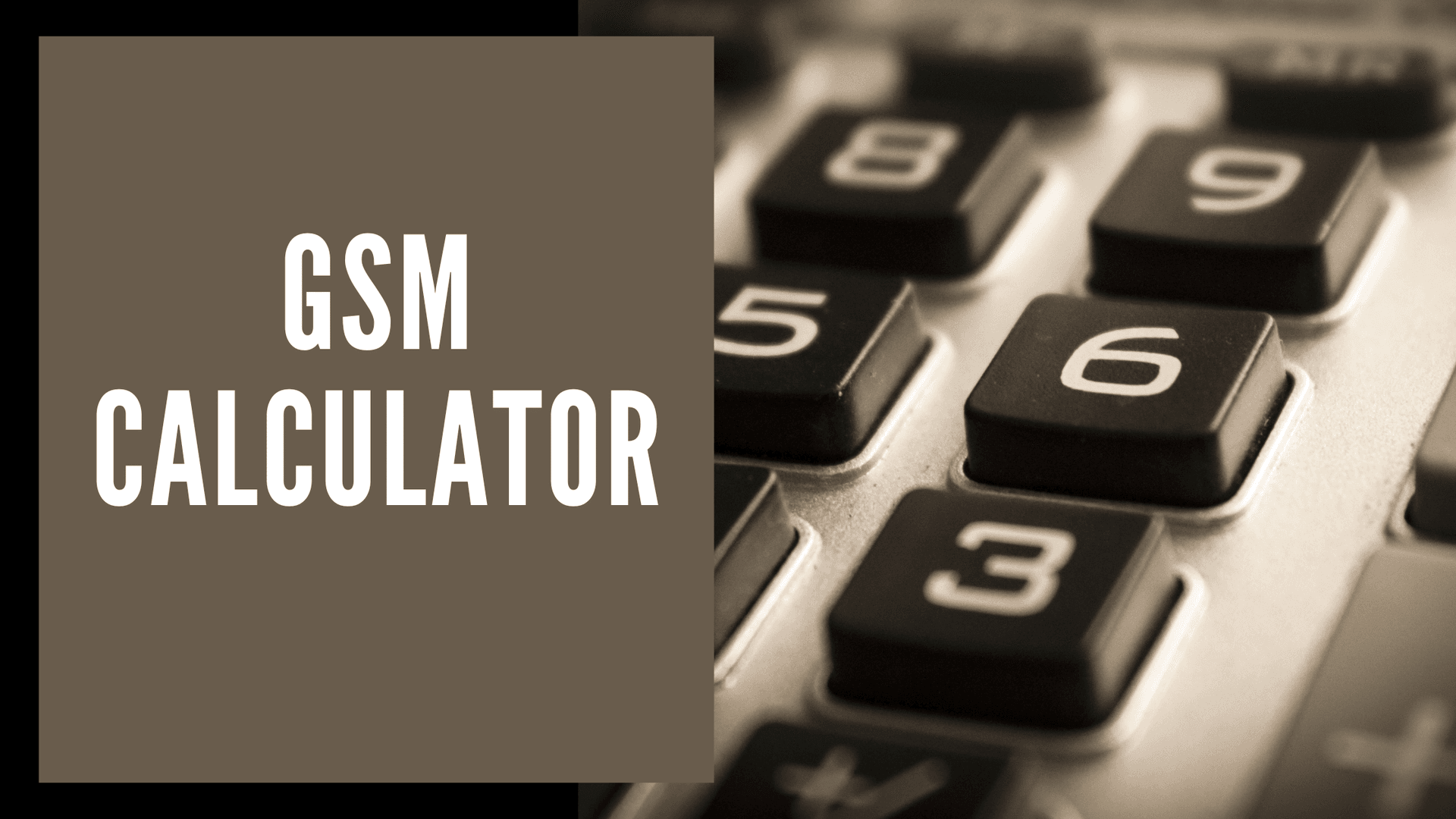 Towel GSM Calculator