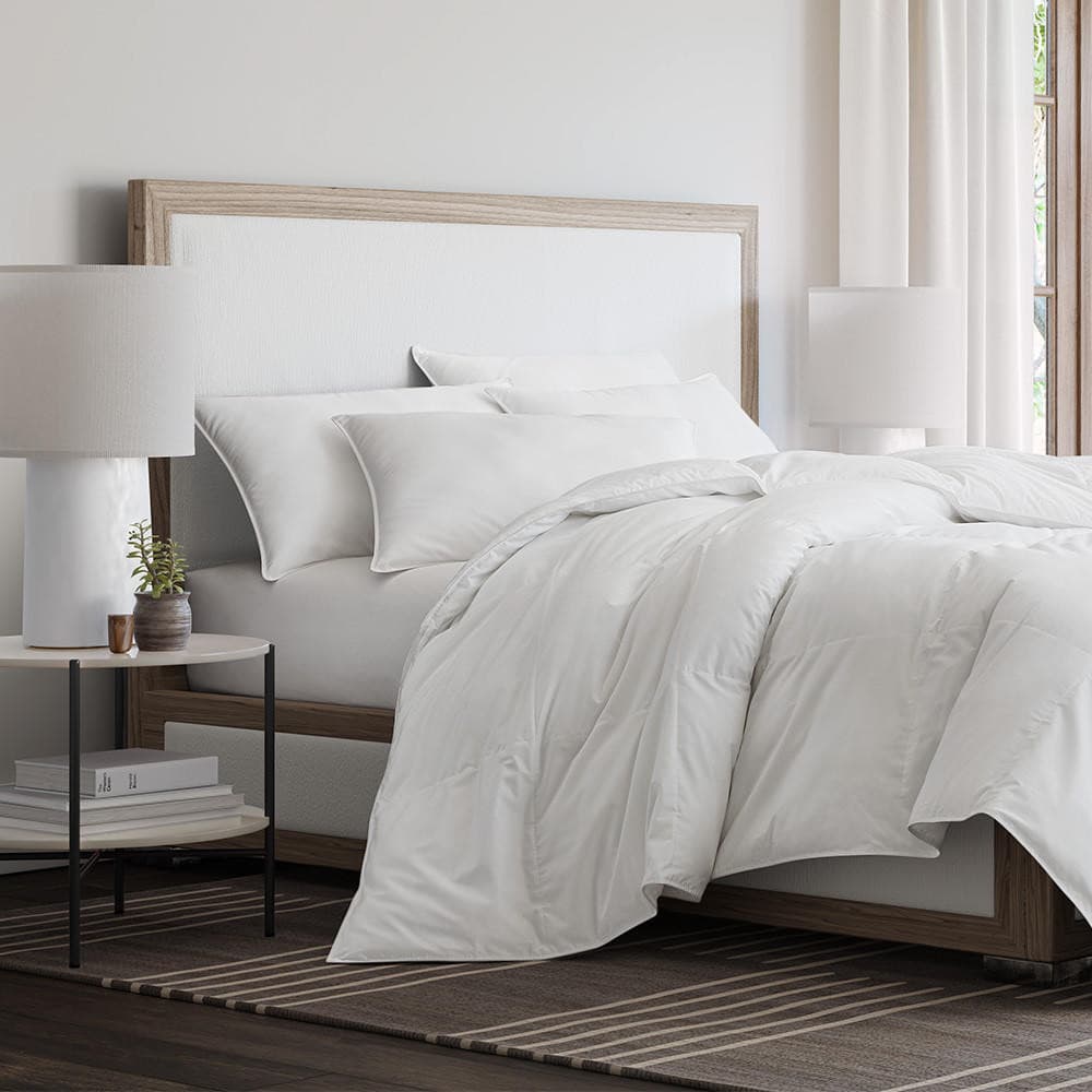 White Down, RDS 600FP, Medium Weight, 14" Quilted Box, Sewn Thru - Image 2
