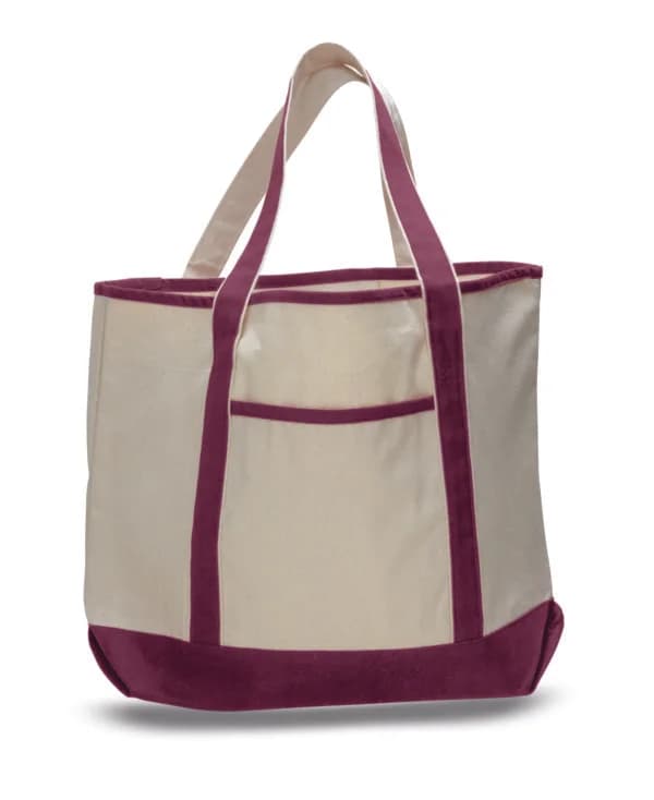 Heavy Canvas Large Deluxe Shopping Tote Bag - Image 1