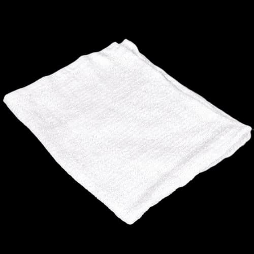 17x20 Ribbed Bar Towel White 24 ozs (100% Cotton)