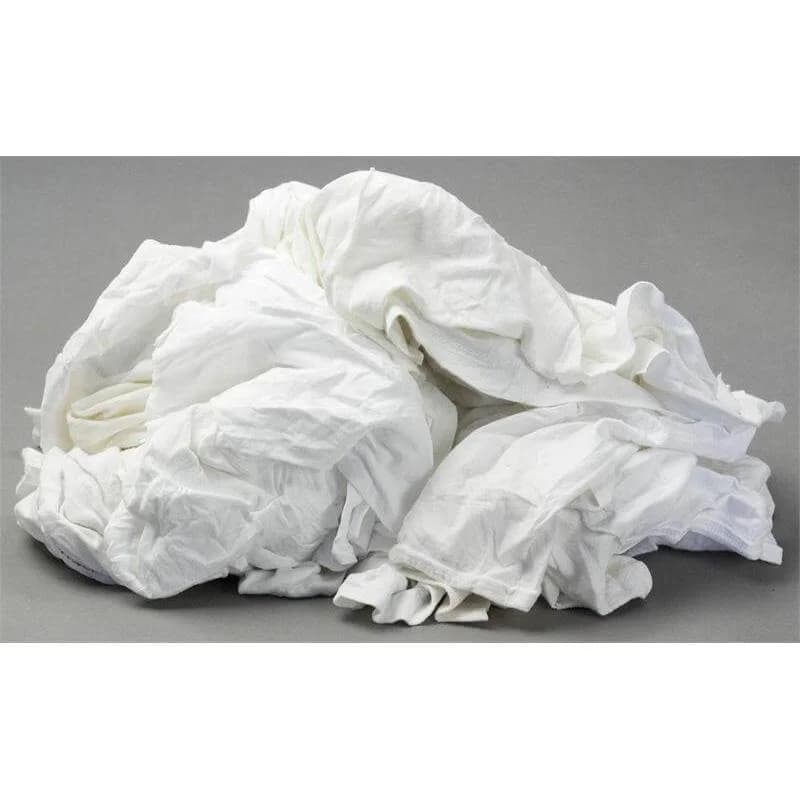 White Knitted T-Shirt Rags