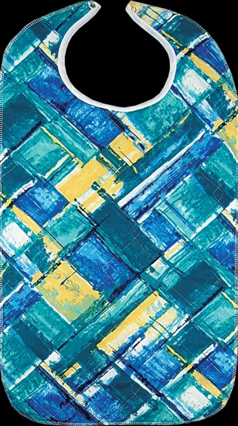 Picasso Polyester Quilted Bib with Snap