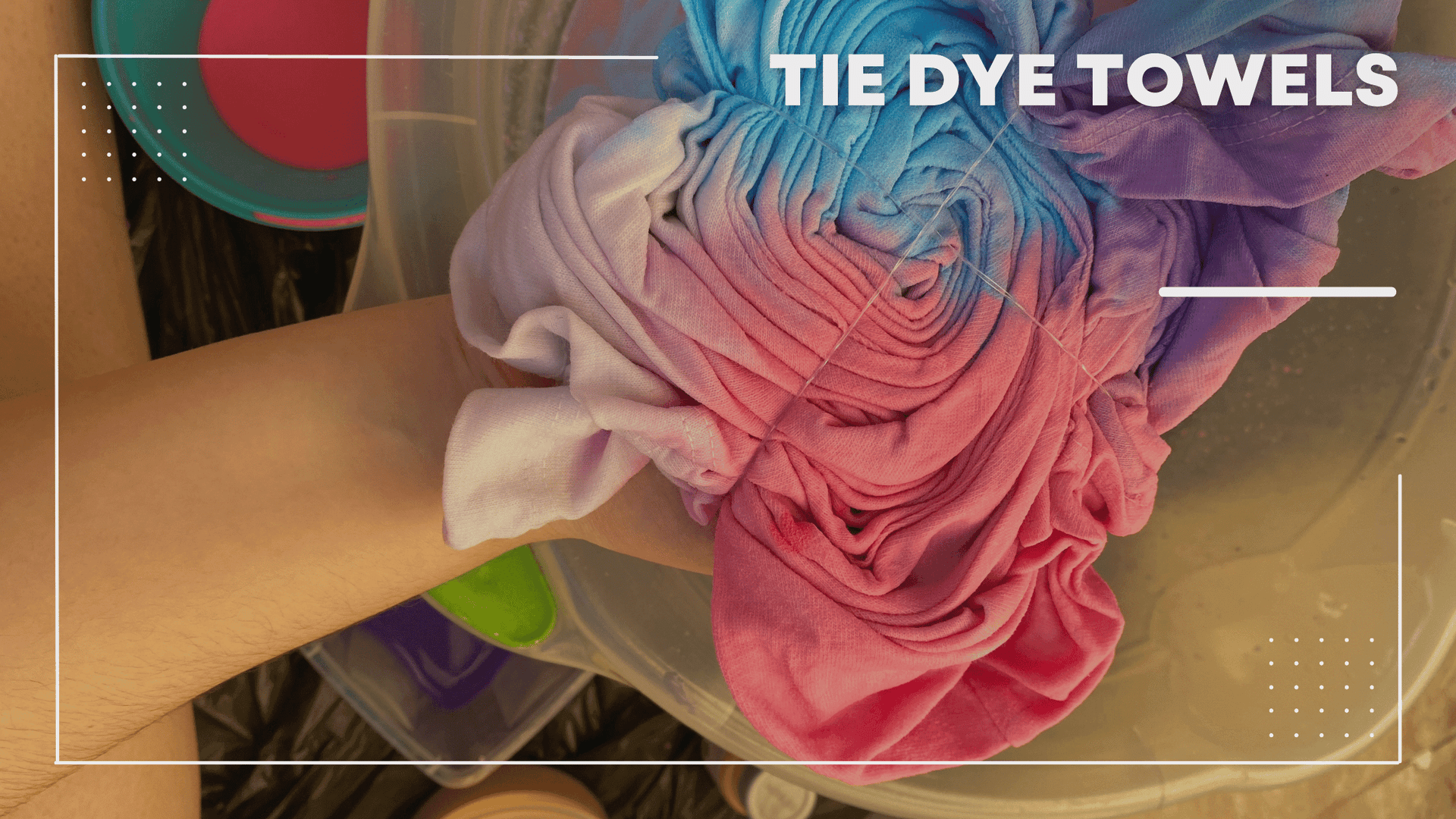 Create Stunning Tie-Dye Towels with Fun Materials
