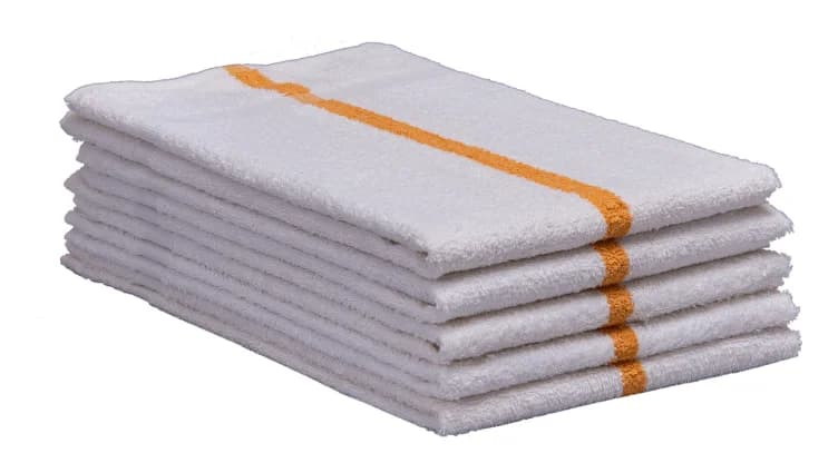 16x27 Gold Center Stripe Hand Towels ( 100% Cotton ) - Image 1