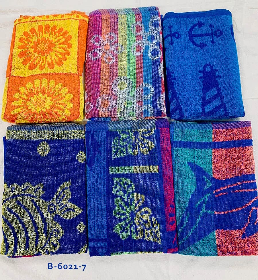 27x54 Assorted Jacquard Design Pool Towels 100% Cotton - Image 1
