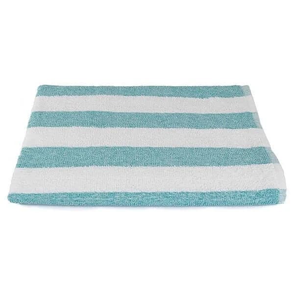 30x70 Turquoise Cabana Stripe Pool Towels 15 lbs (100% Cotton) - Image 1