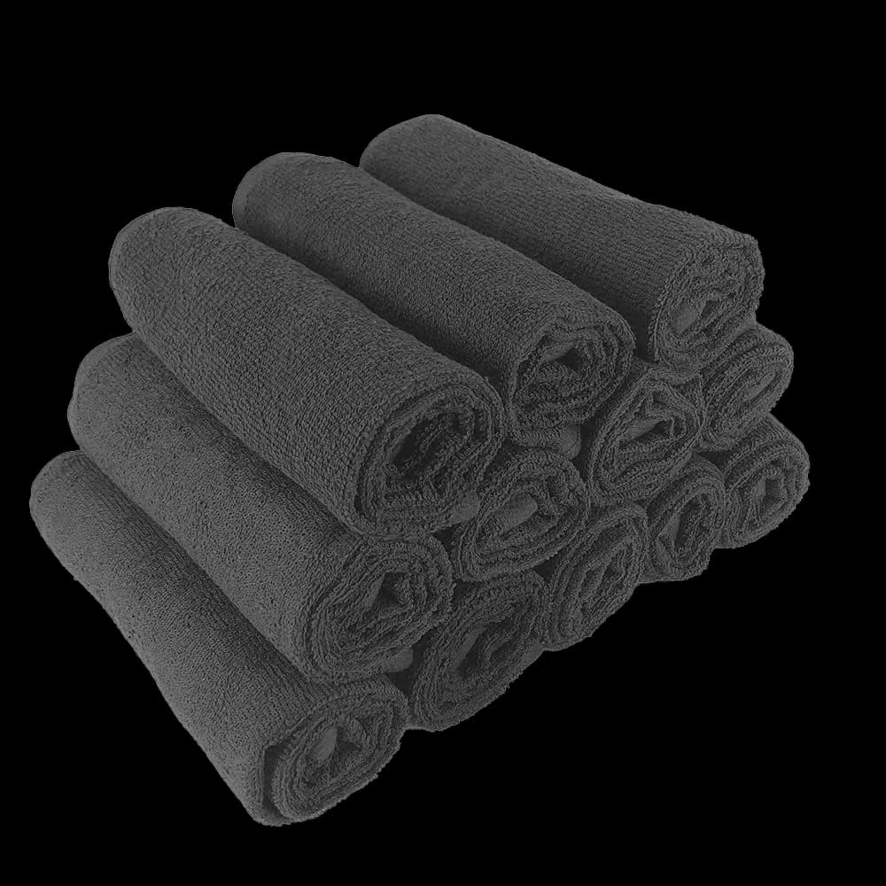 16x27 Dark Gray Hand Towels (100% Cotton) 3lbs per dozen - Image 1