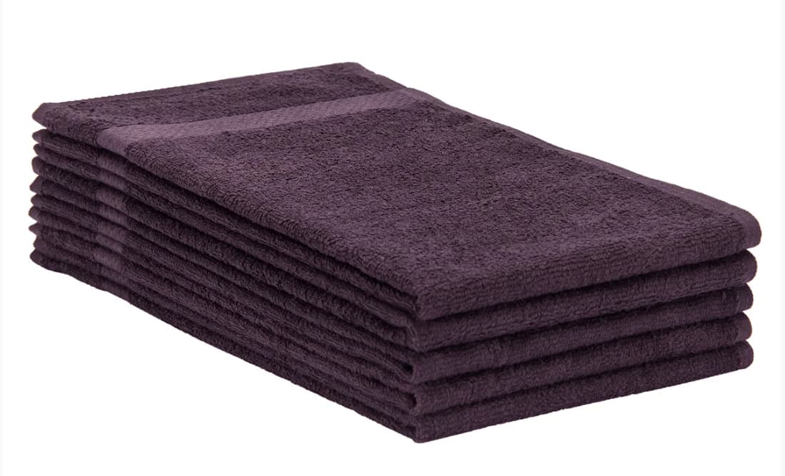 16x27 Eggplant Salon Towels Bleach Resistant (100% Cotton)