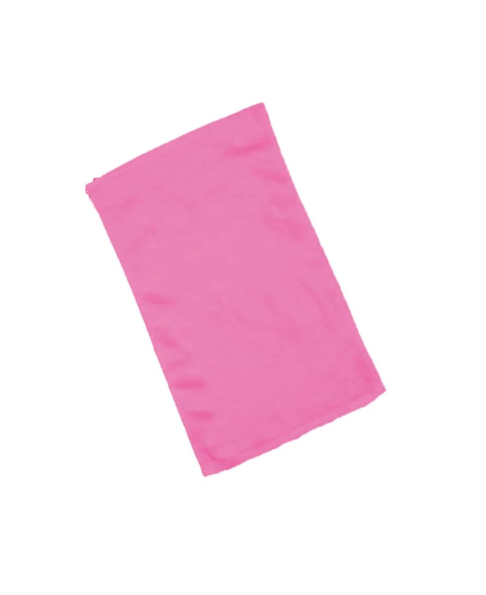 Hot Pink 11x18 Terry Rally Towels Terry On Both Sides