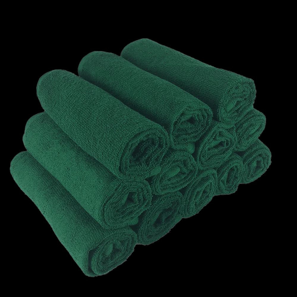 16x27 Hunter Green Hand Towels (100% Cotton) 3lbs per dozen
