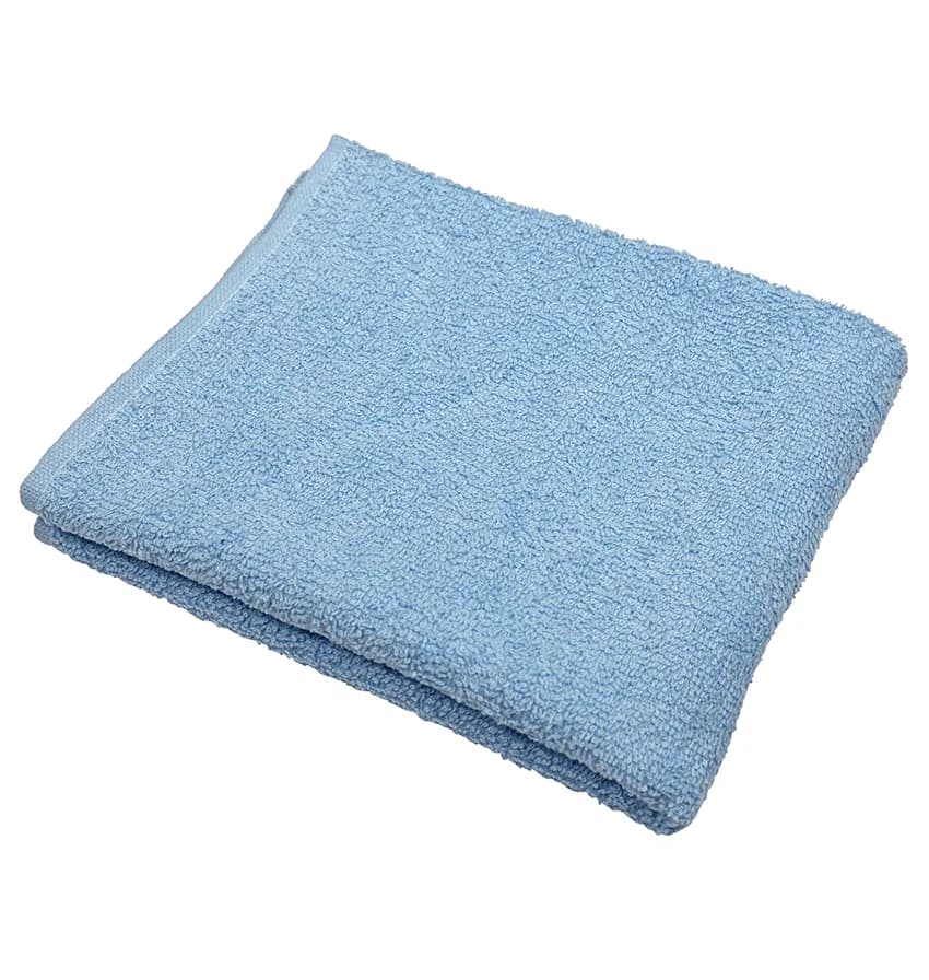 16x27 Light Blue Hand Towels (100% Cotton) 3lbs per dozen - Image 1
