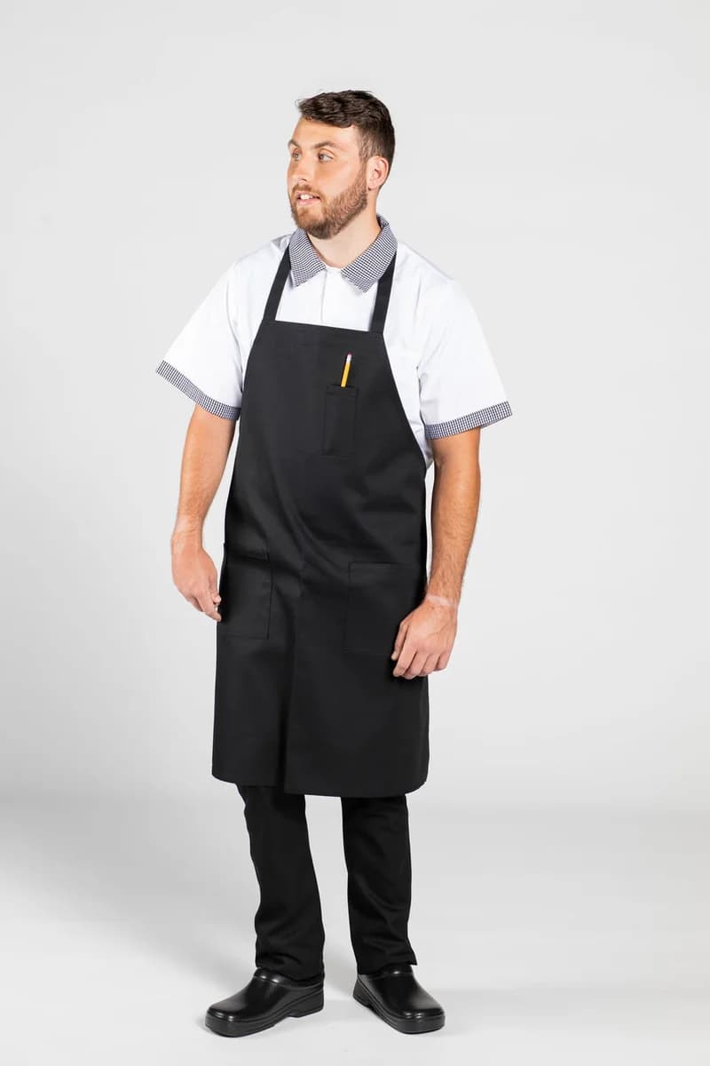 Pencil Patch Pocket Bib Apron - Image 1