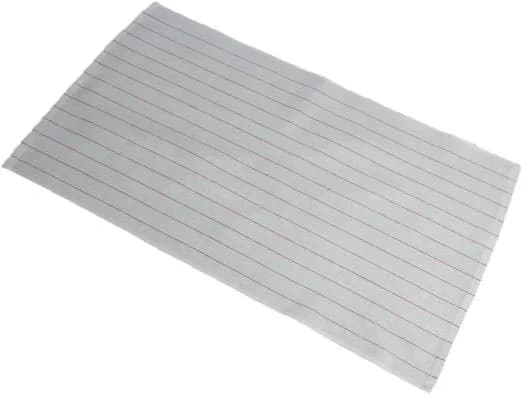 16x27 White Kitchen Towels Red Pin Stripe Kitchen Towels (100% Cotton) 24 ozs