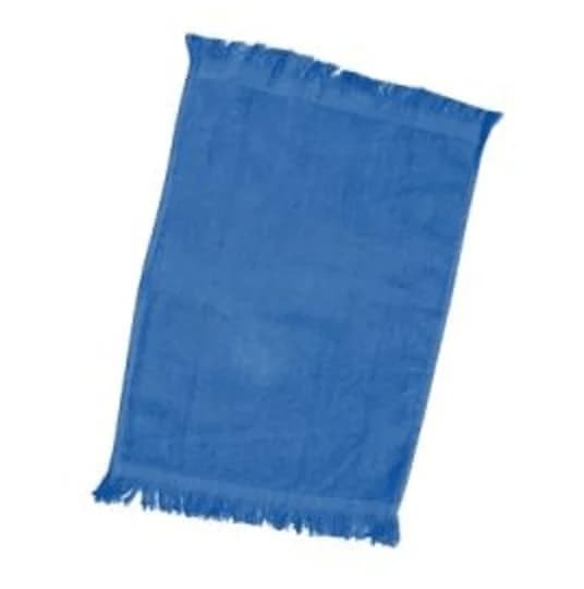 Royal Blue Fringed Towels Fingertip | 11x18 Inches - Image 1