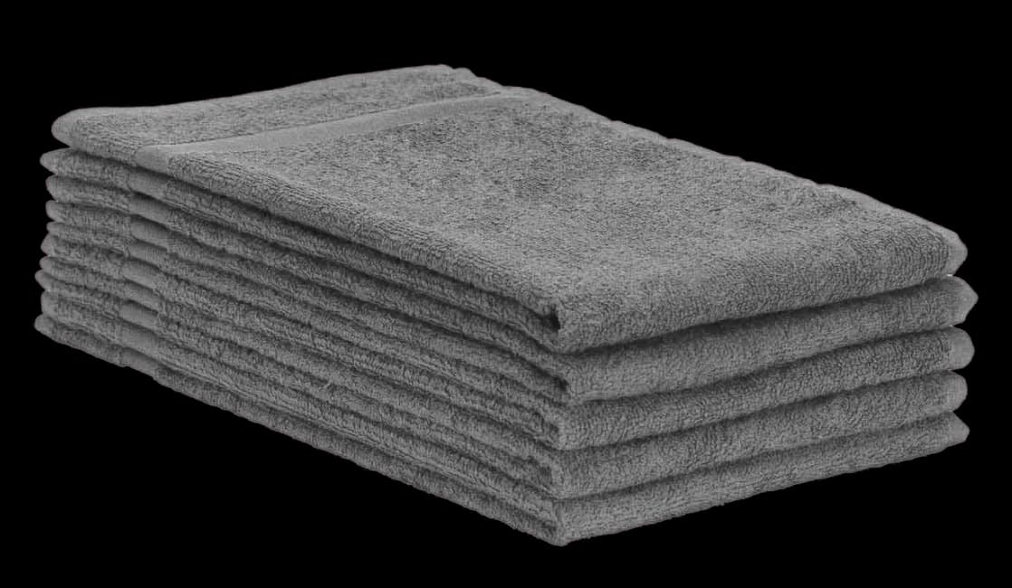 16x27 Silver Gray Salon Towels Bleach Resistant (100% Cotton) - Image 1