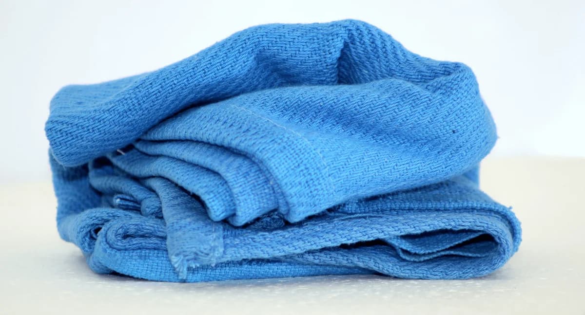 15x26 Blue Huck Towels 100% Cotton