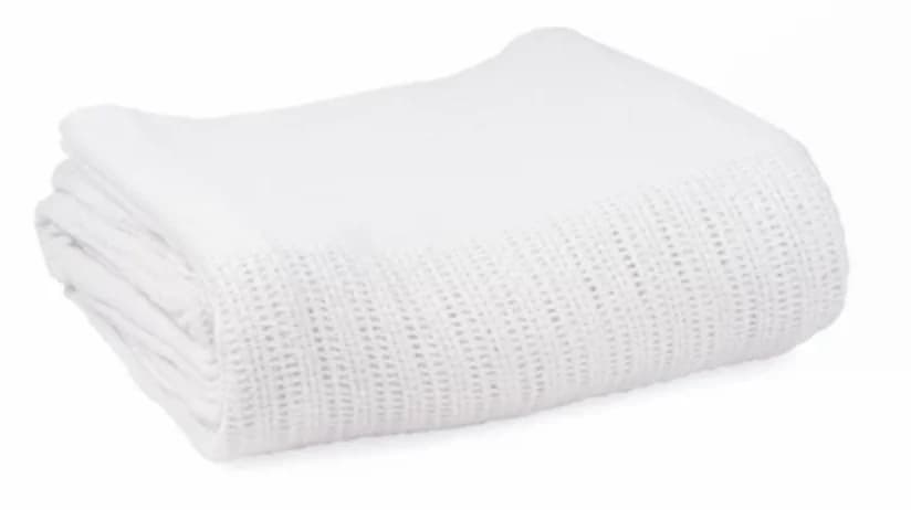 66x90 Leno Weave Thermal Blanket 100% Cotton 2 lbs - Image 1