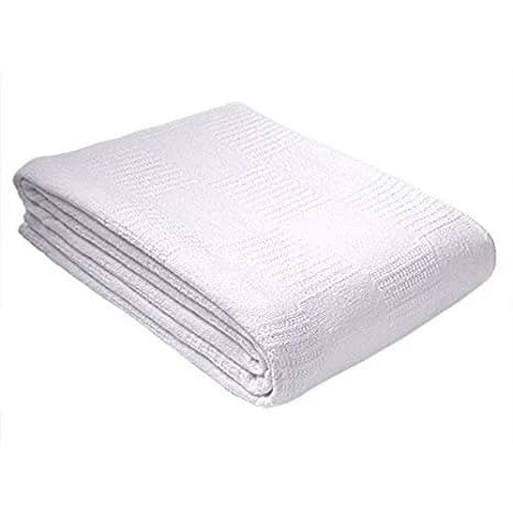 66x90 Snag Free Thermal Blanket 100% Cotton 2.1 lbs - Image 1