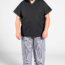 V-Neck Utility Shirt Blk 6XL