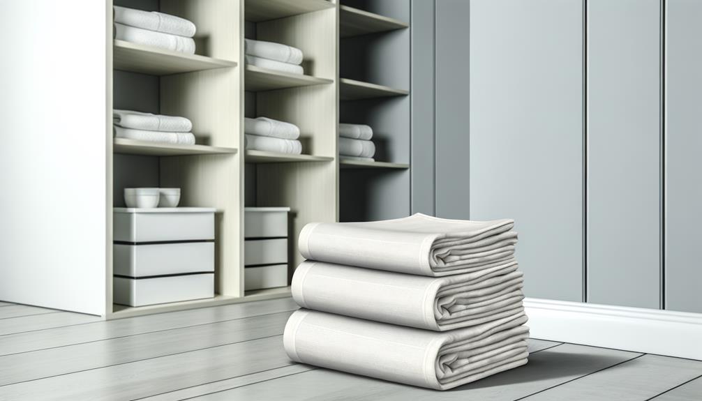 neatly folded white towels neatly folded white towels