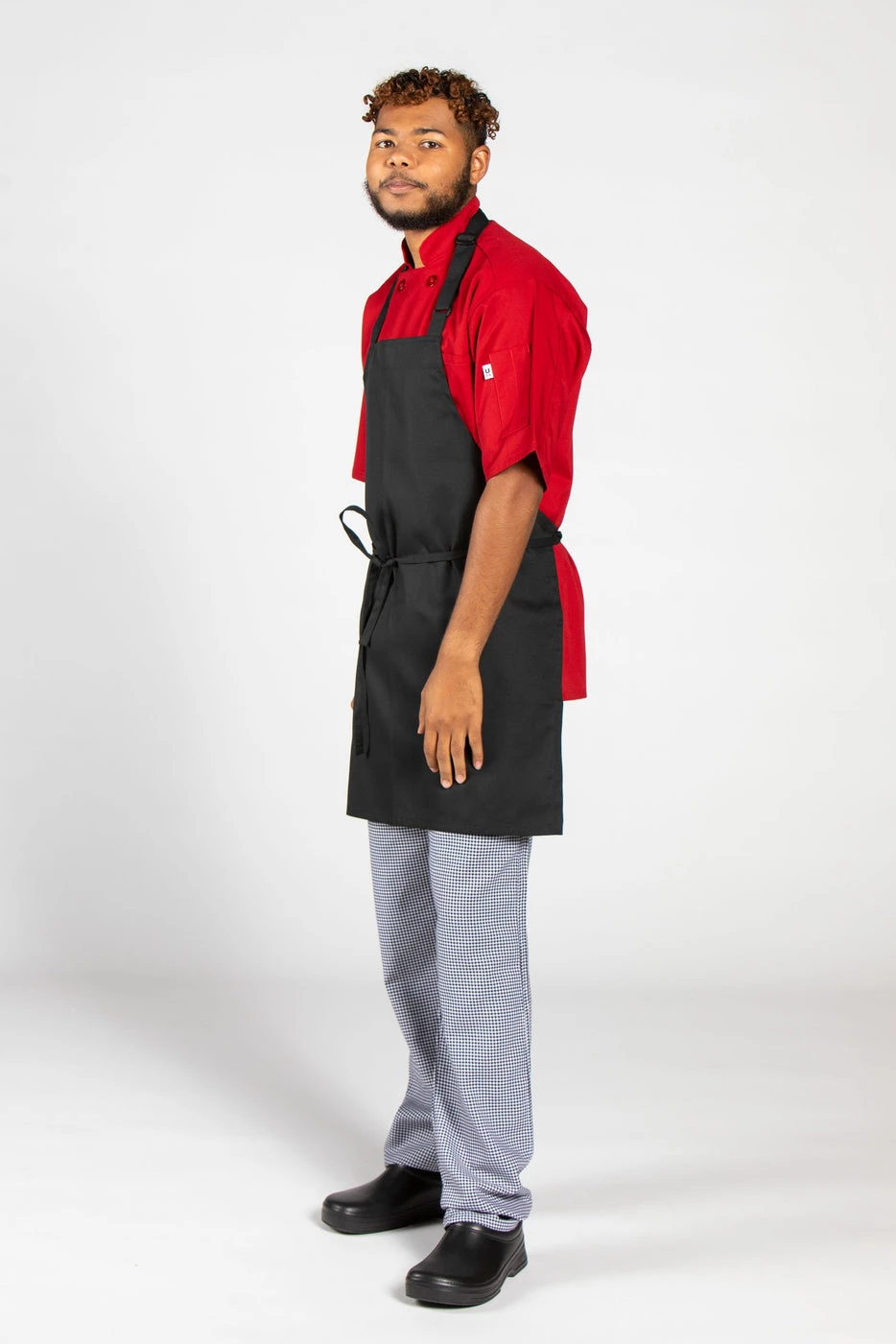 Adjustable Bib Apron Blk